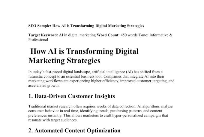 write SEO optimized blog posts using ai tools